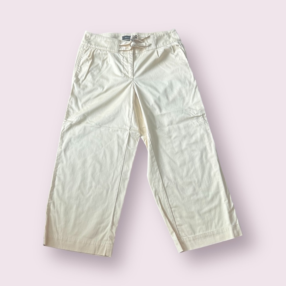 Women’s MODA International The Carmen Fit Pale Yellow Capri Pants Size 8
